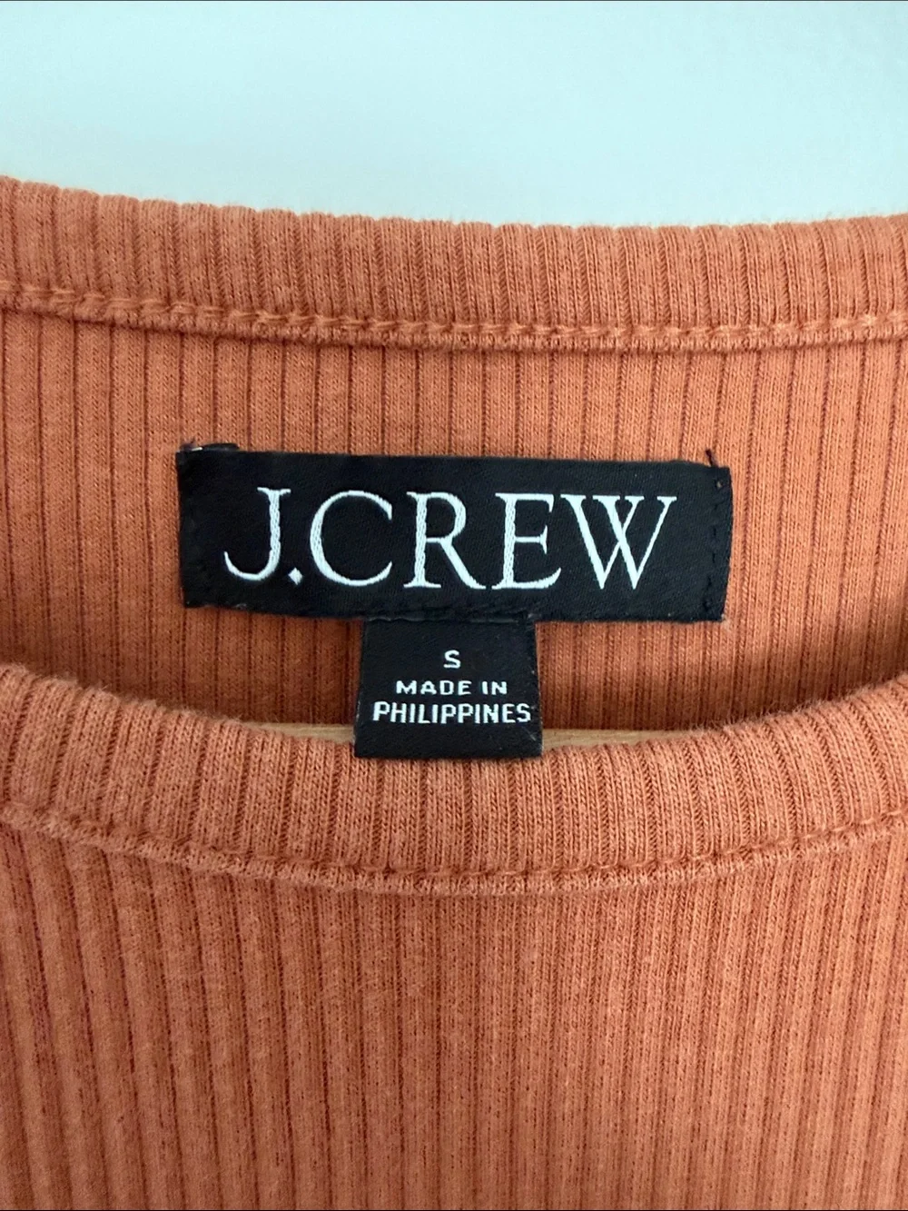 J. Crew Vintage Rib Ruffle-Sleeve Shirt